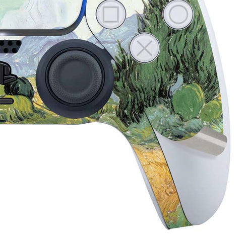 Vincent Van Gogh Wheatfield with Cypresses PS5 Controller Skin